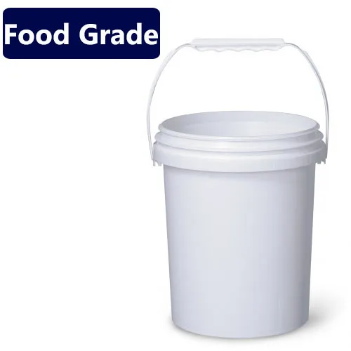
Food Grade Raw Material Round plastic buckets 