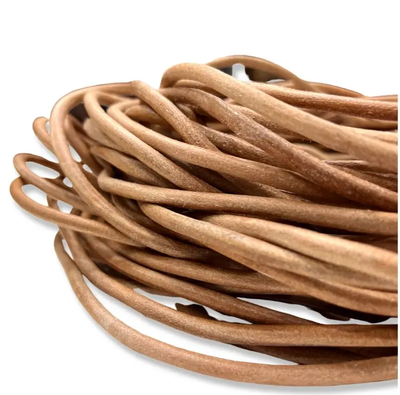 round leather cord with high braking point strength for multipurpose jewellery and products