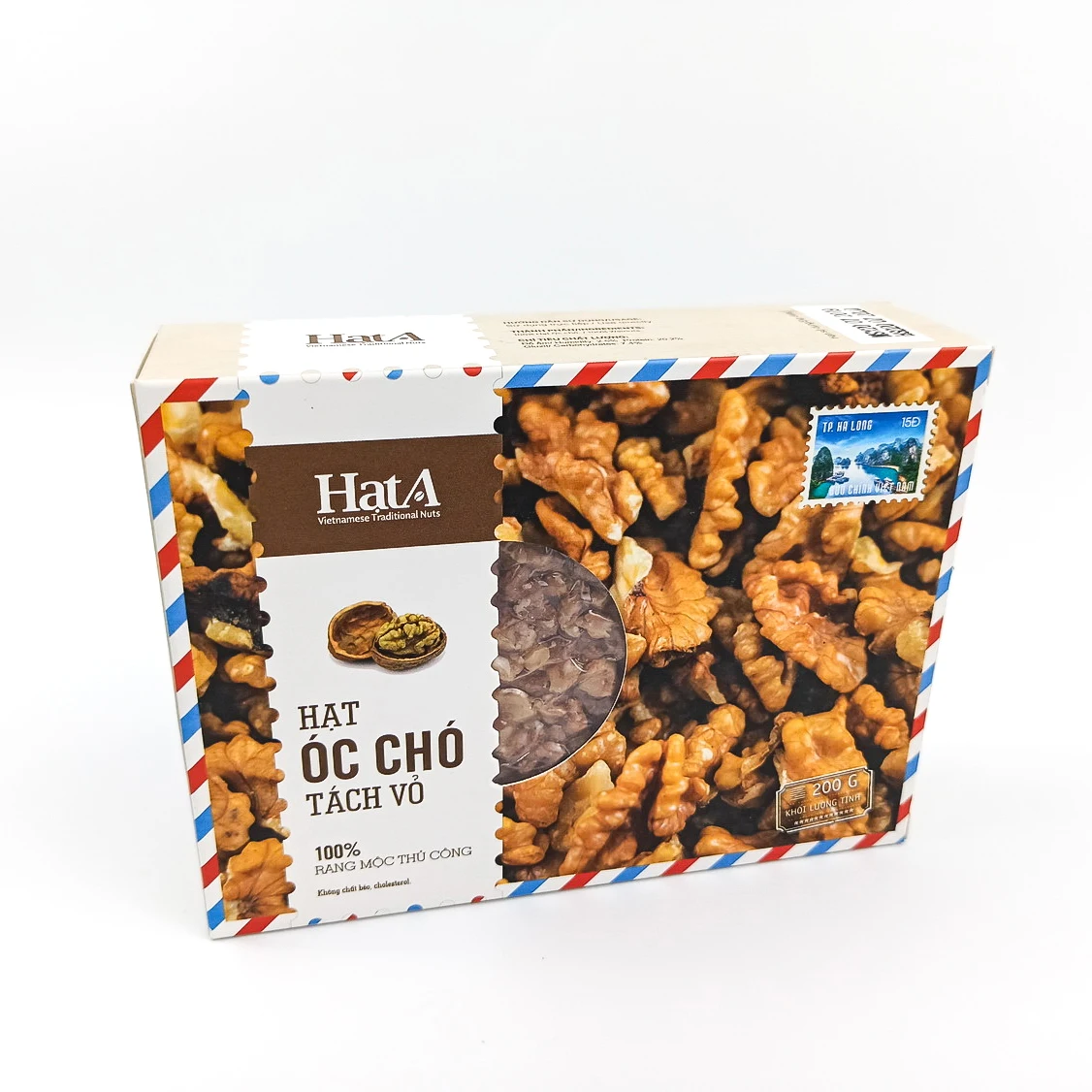 100% Natural Healthy Food fruit fresh price top grade air dried raw dry walnut 200g Per Box Hat A Brand