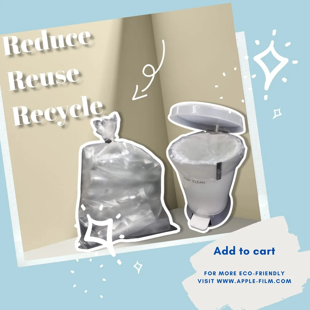 100% переработанный материал 90 л мешок для мусора