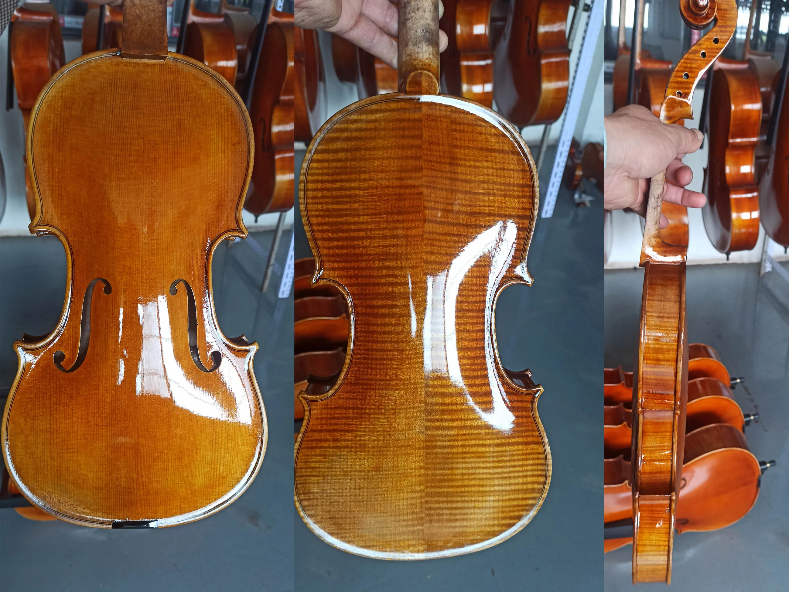Perfect Unique appearance rich graceful sound handmade customized violin 4/4