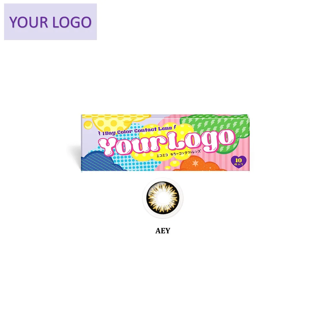 Hot Sale Private Label Comfortable Design Luxury Series Super Thin Gold Black 1-Month Color Contact Lenses