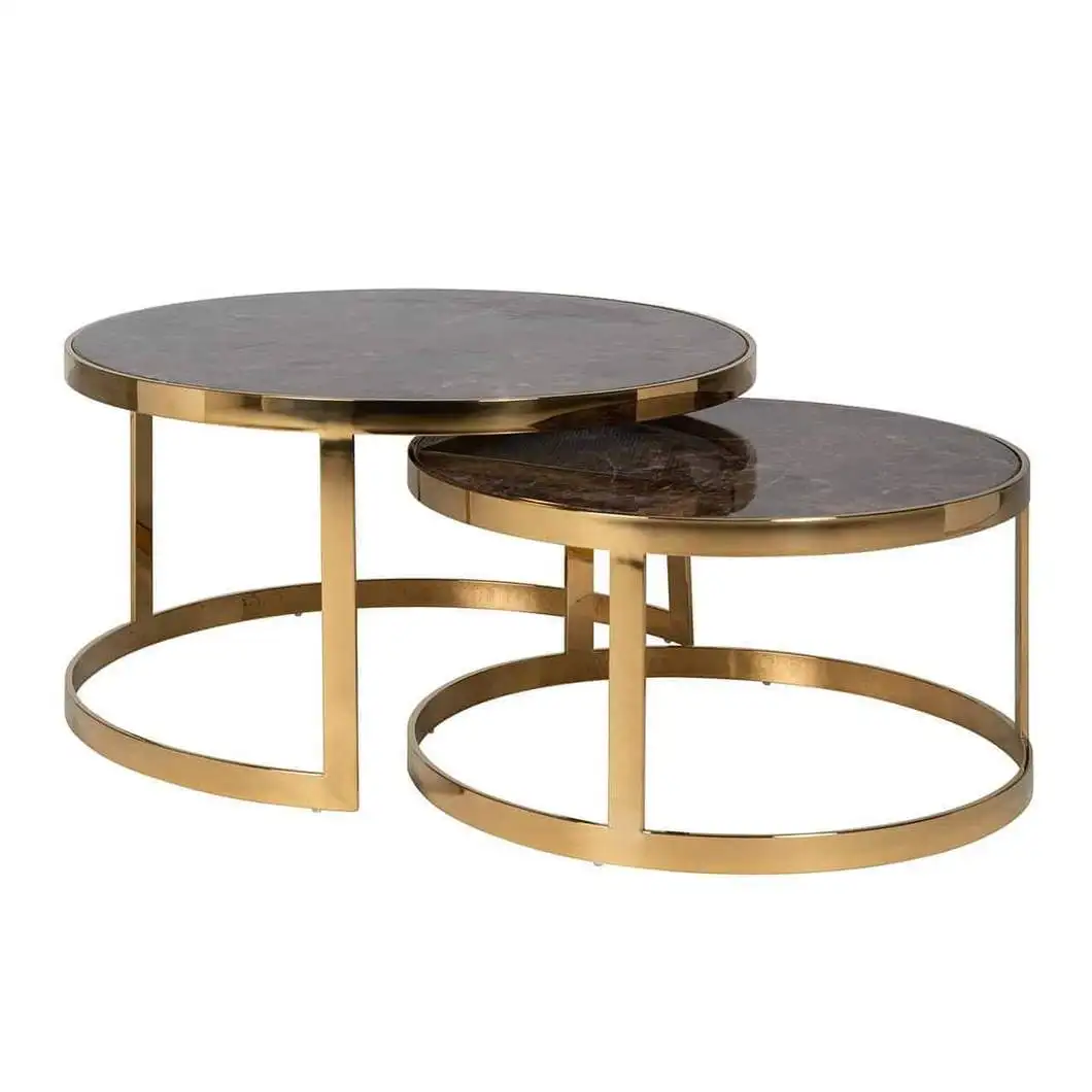 Latest Design Coffee Tables With Marble Top And Golden Legs Light Weight Coffee Tables Coffee Table Luxury Furniture For Home