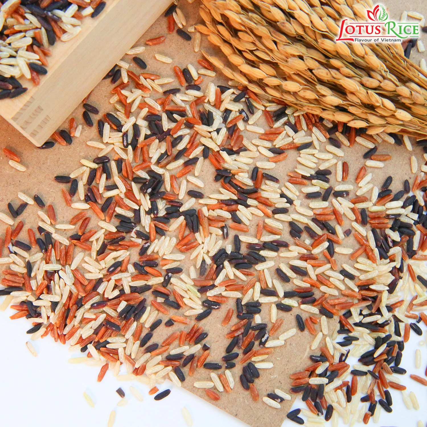 Вьетнамский высококачественный питательный натуральный рис свежий смешанный (черный + красный коричневый) здоровый