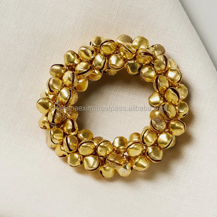 Rustic Multi Color Beaded Napkin Rings for Hotel Wedding Party Table Crown Napkin Ring Party Table Napkin Holder