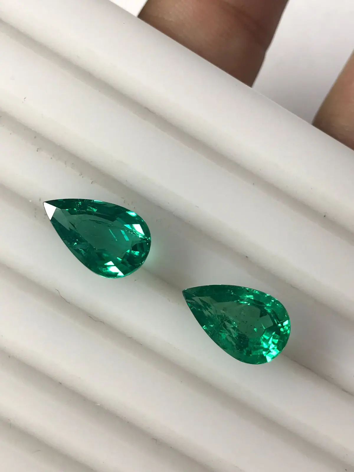10 Carats Total Pair Weight Extraordinary Zambian Emerald Pair Certified Gem Real Gems