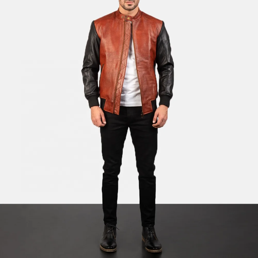 Latest Quilt Motorbike Sports And Casual Wear Leather Jacket For Sale Bomber Men Leather Fashion Jacket
