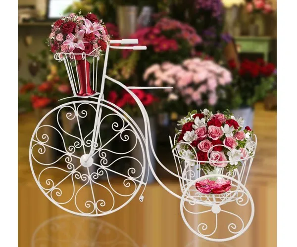 Home Decor/ Bicycle Flower Basket