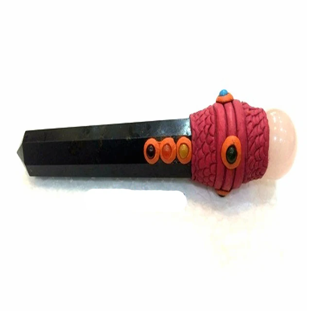 Tibetan Black Jasper Chakra Obelisk Healing Wand Wholesale Tibetan Healing Sticks