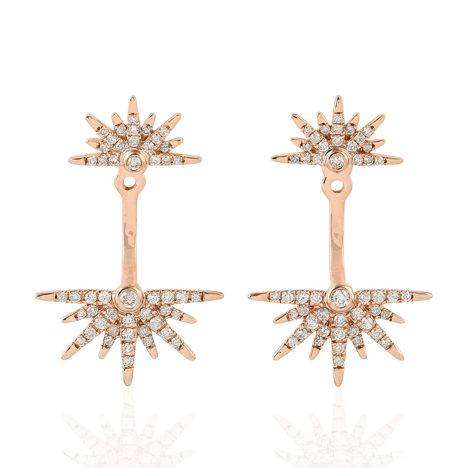 Серьги-подвески с танзанитом, 18 К, желтое золото