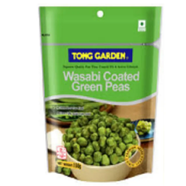 Thailand manufacturer Wasabi Coated Green Peas 150g