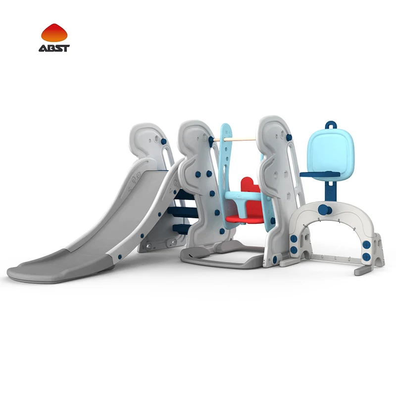 Wholesale Cute Design Hot Sale 3In1 Playground Set Slide Swing Outdoor Children Swing And Slide Set Plastic