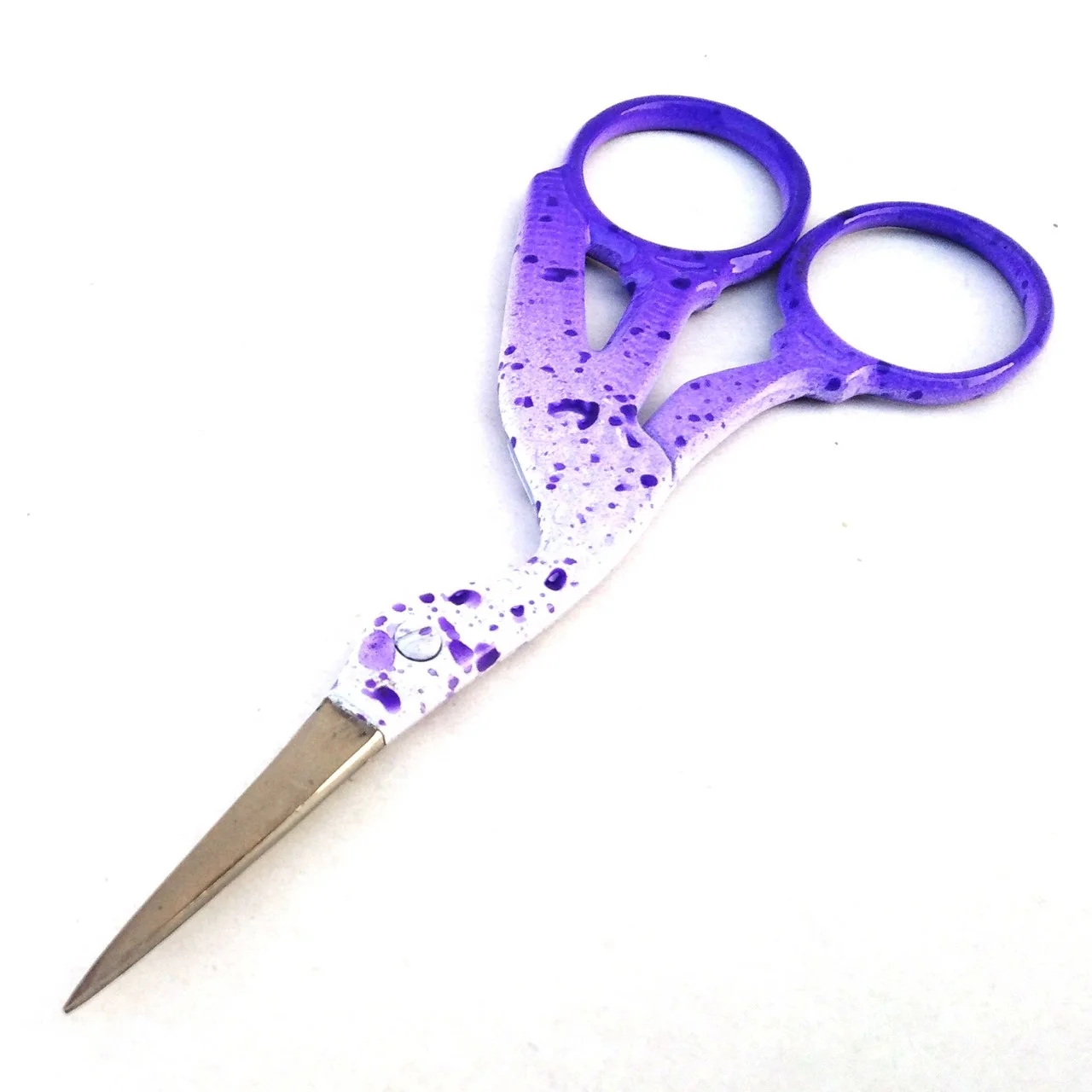 Vintage Style Sewing Scissors Embroidery Mini Crane Bird Scissors Eyebrows And Eyelashes Beautiful Multi Color Stork Scissors