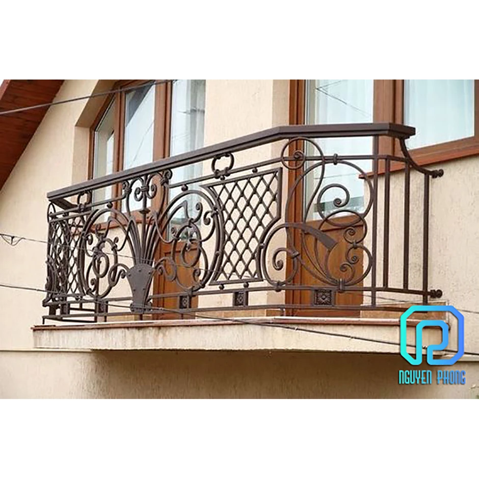 Hot Product Wholesale Manufacturer Wrought Iron Balcony Railing