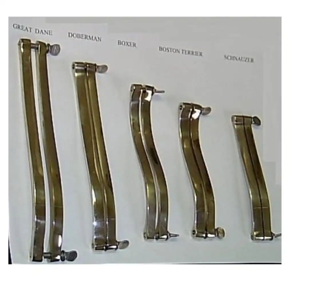 
F_G Premium,Ear Cropping Guide Clamps veterinary instruments Set of 5 Pieces Veterinary Instruments 