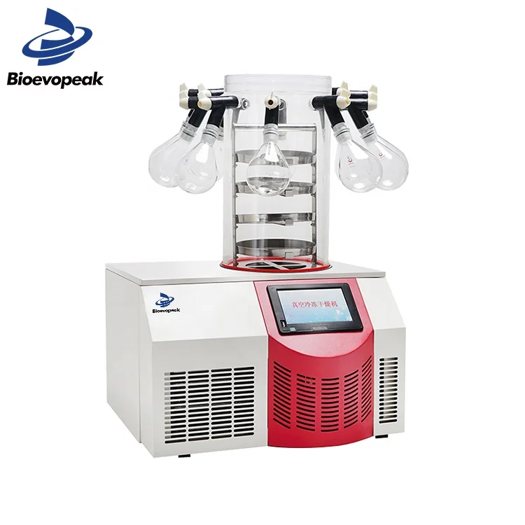 Bioevopeak LYO60B-1PT 0.9L Laboratory Benchtop small Freeze Dryer / lyophilizer with 8 port manifold