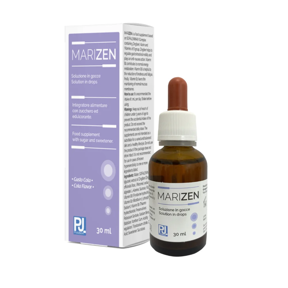 gruppo farmaImpresa (pjpharma) Premium Italian Health Supplement for gastrointestinal motility drops in bottle MARIZEN