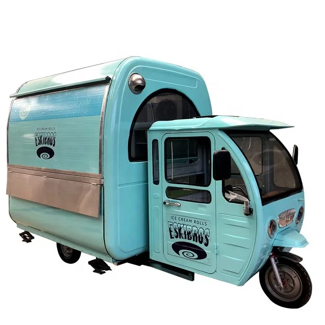 Electric Three Wheel Food Cart Tricycle food cart Mobile Food Truck