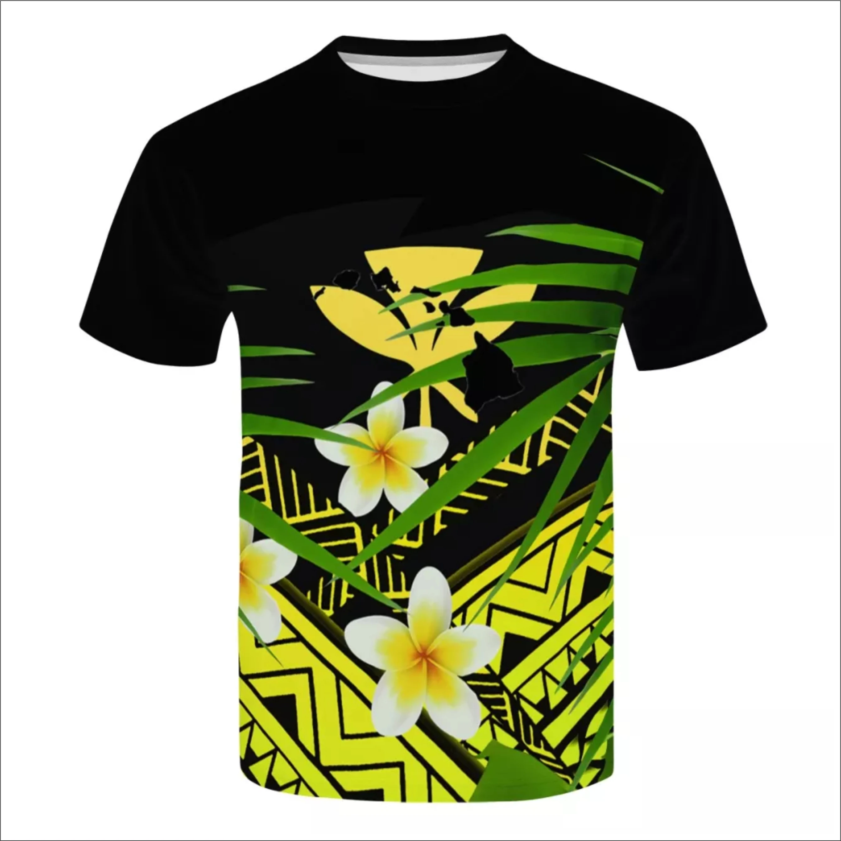 
Factory Cheap Price Polynesian Samoa Tribal style Printing T-Shirt LOGO Custom Men Oversize Casual Men Short Sleeve T-Shirt 