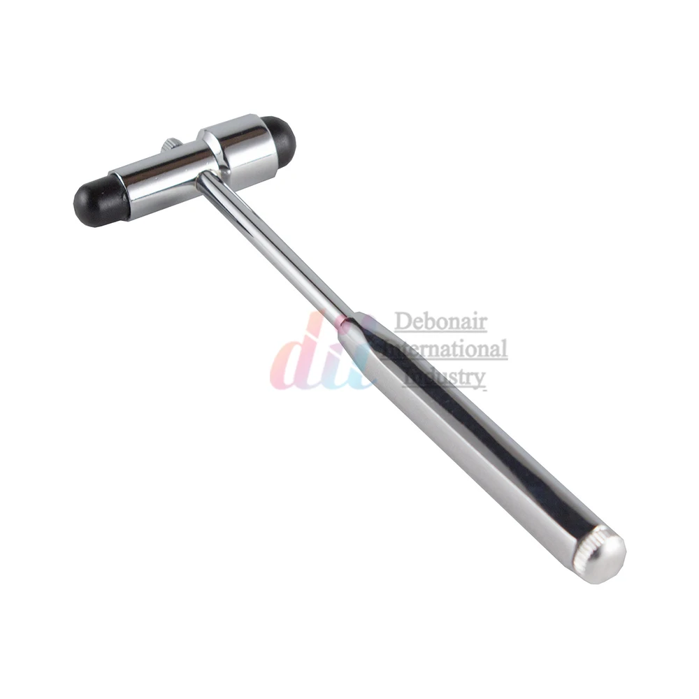 Medical Diagnostic Neurological Buck Reflex Hammer with Brush and Needle in Pewtor / Surgical Stainless Steel Instruments