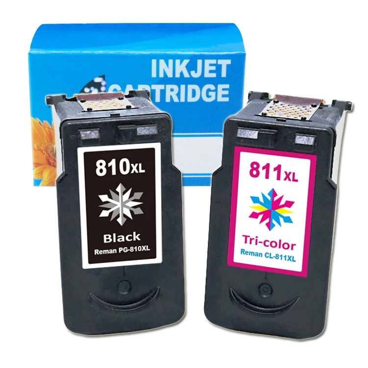Remanufactured PG-810 CL-811 XL refilled Ink Cartridge for canon 810 cartridge pg810 cl811