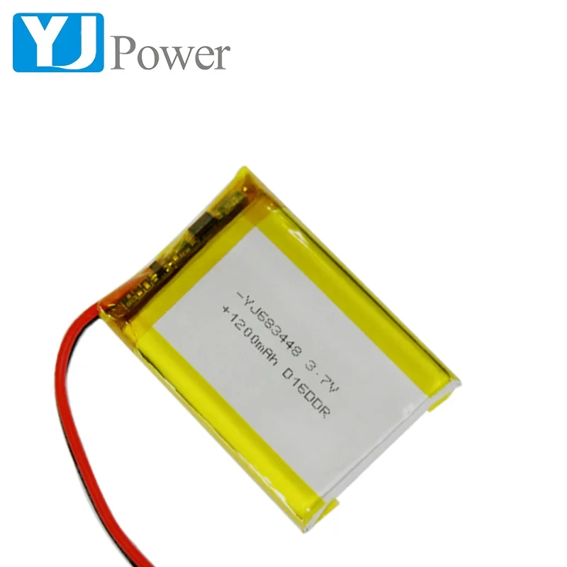 1200mAh 3.7v li-polymer battery lipo battery 3.7v 683448  for wireless equipments