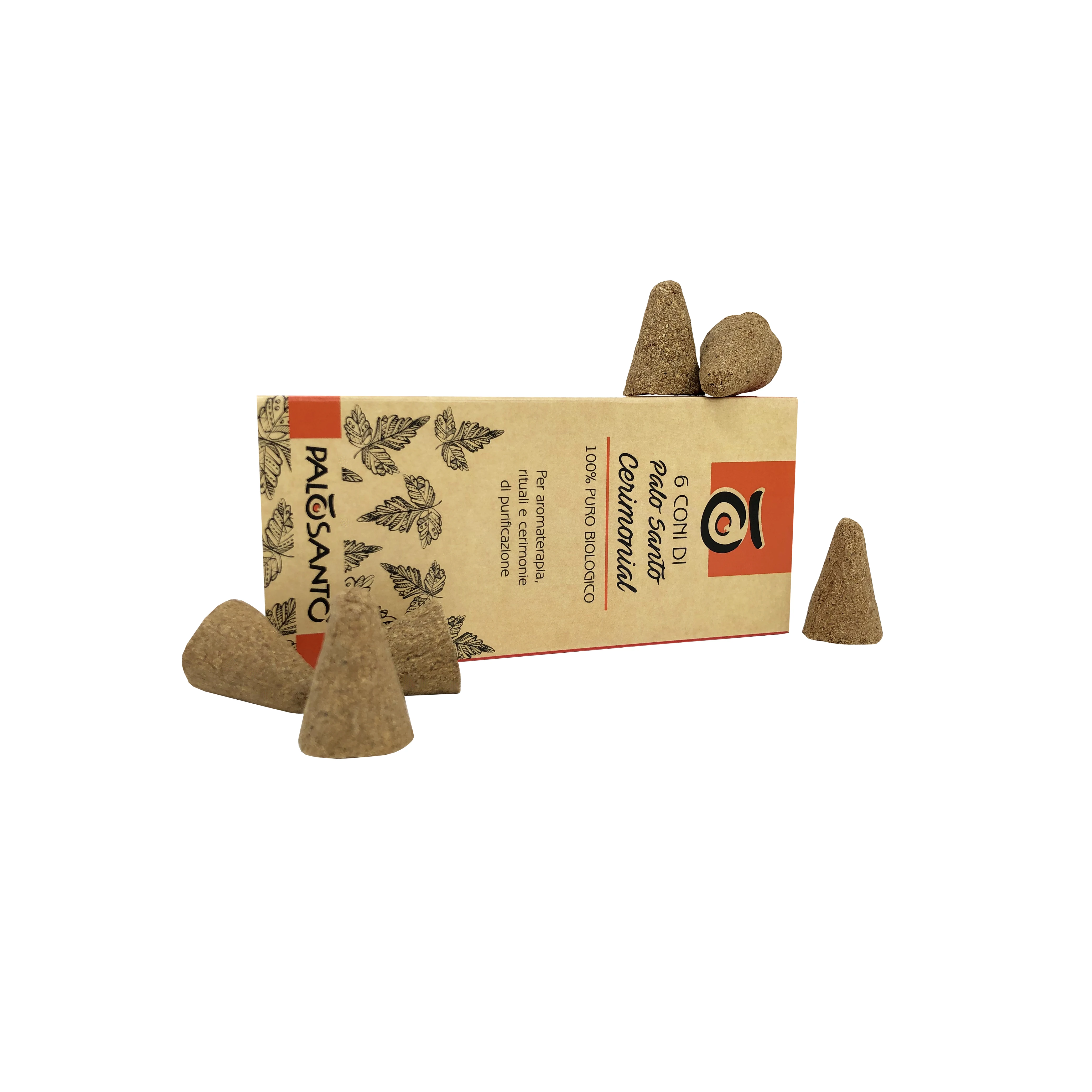 Натуральная и экологически чистая древесина Пало-Санто из Перу-конусы для благовоний Palo Святого церимониальные-6 конусов в упаковке