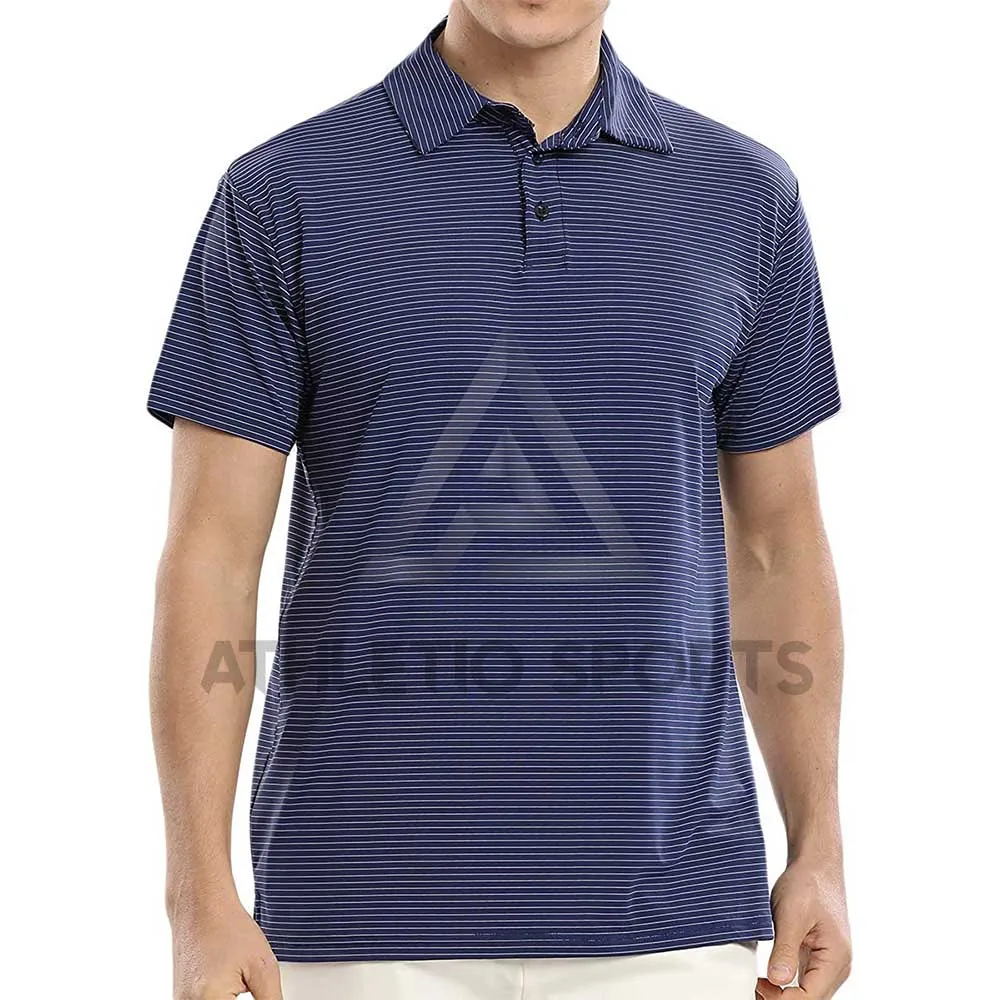 
OEM Sublimated Logo Short Sleeve Golf T Shirt 95% Cotton 5% Spandex-blend Mens Custom Polo Shirt 