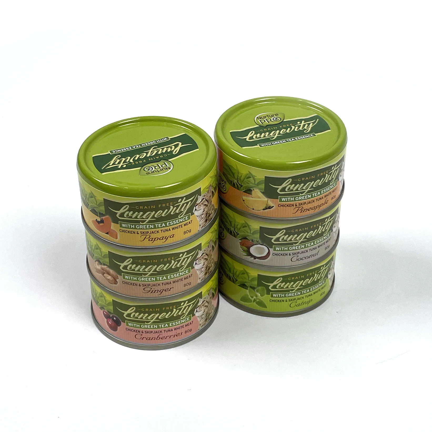 80g Chicken & Skpjack Tuna Cranberries And Green Tea Essence Nurture Pro High Protein Wet Cat Food