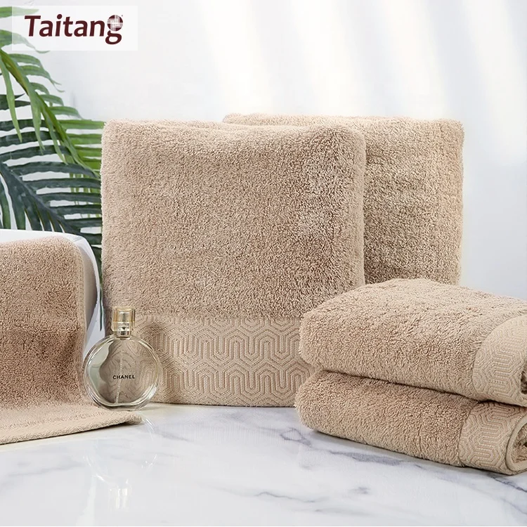 Home Towels 16S Satin Hotel Quality Bath Towel Set 100% Cotton Bath Towel Set