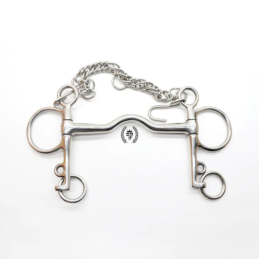 2021 Bit For Horses Loose Ring Double Joint & 2 Extra Links Convenient Very Useful For Equestrian