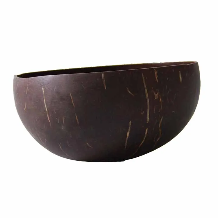 Eco-Friendly Feature and Bowls Dinnerware Type coconut shell cups for ice cream Coconut Shell Bowl with spoon dinnerware sets 2024 Trend