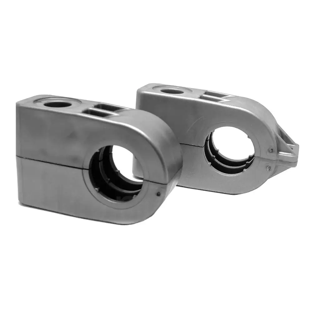 Plastic pipe clamp. 63 single with ear