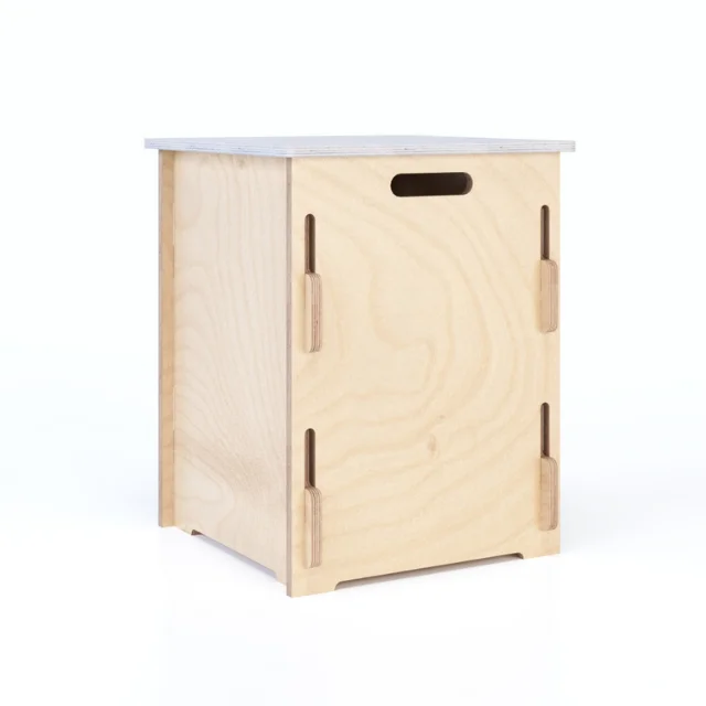 2024 Hot Sale Trade Show Wooden Interlocking and Unconventional Wooden Seat and Countertop for Shops