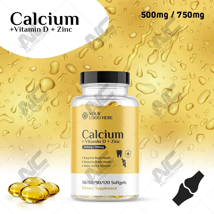 Superior Quality Dietary Supplement Calcium + Vitamin D3 Softgel from Trusted Supplier at Wholesale Price