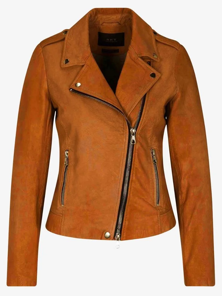 
High Quality ladies Leather jackets design 