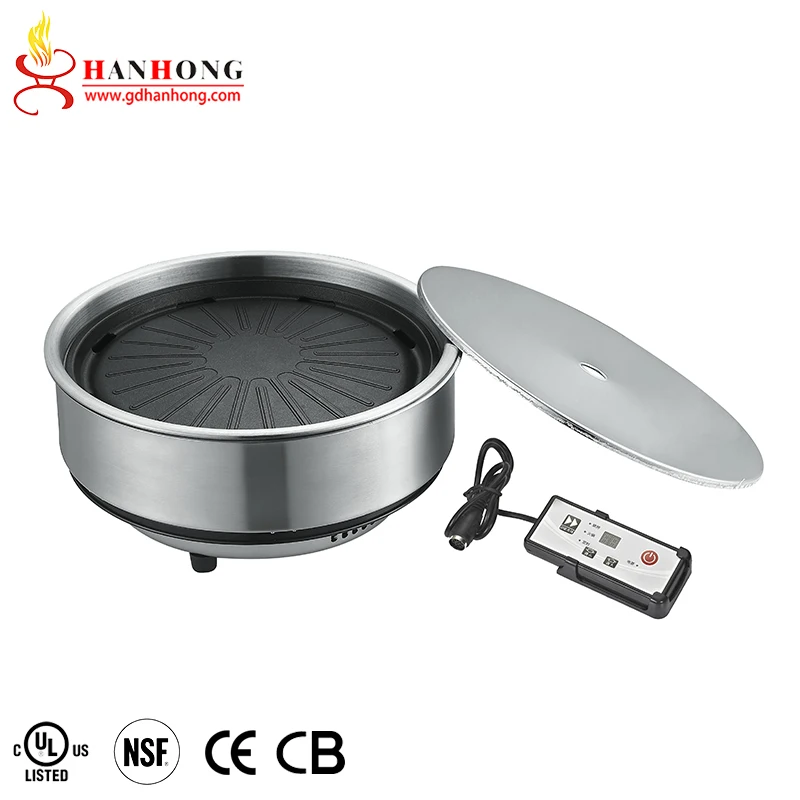 Manufacturer Price Home Camping Commercial Restaurant Non-stick Indoor Electric BBQ Grill