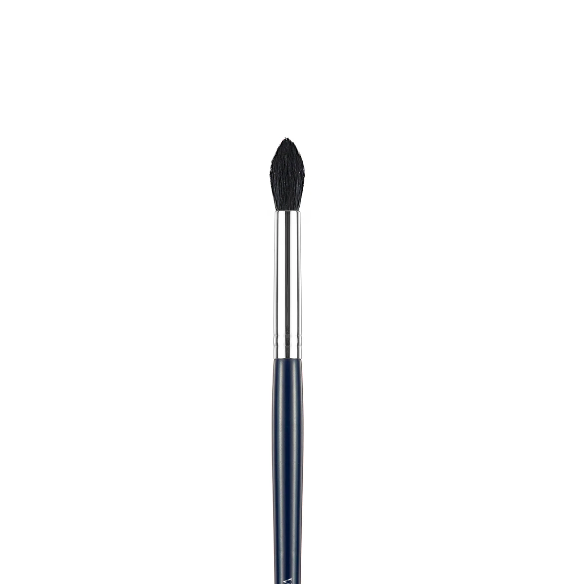 Vonira Black Goat Hair Medium Tapered Crease Blending Brush With Silver Copper Wooden Handle