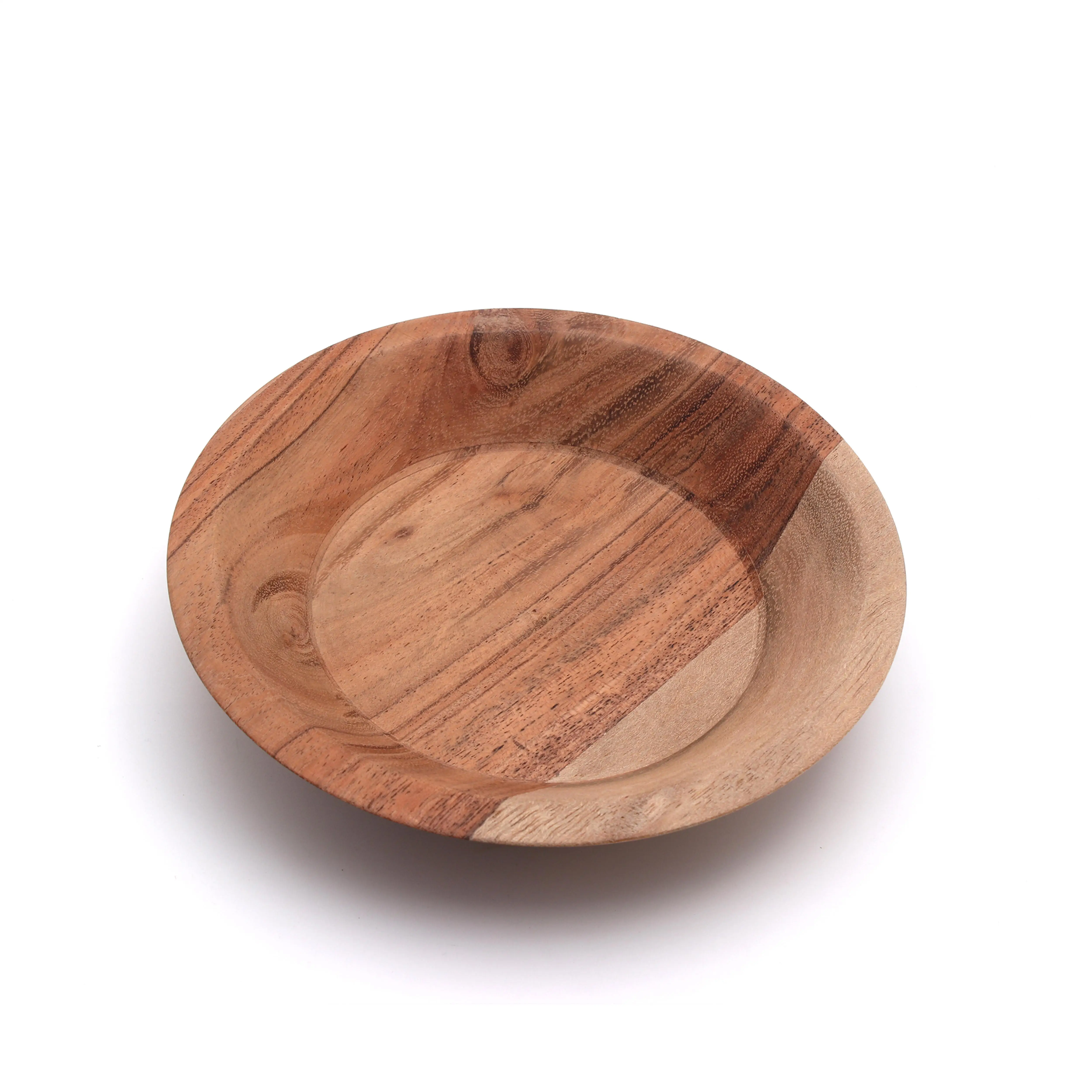 Acacia Wooden Bowl Maggie Pasta Serving Wooden Round Shape Bowl Eco Friendly Wholesale High Quality Extra Large Wooden Bowl