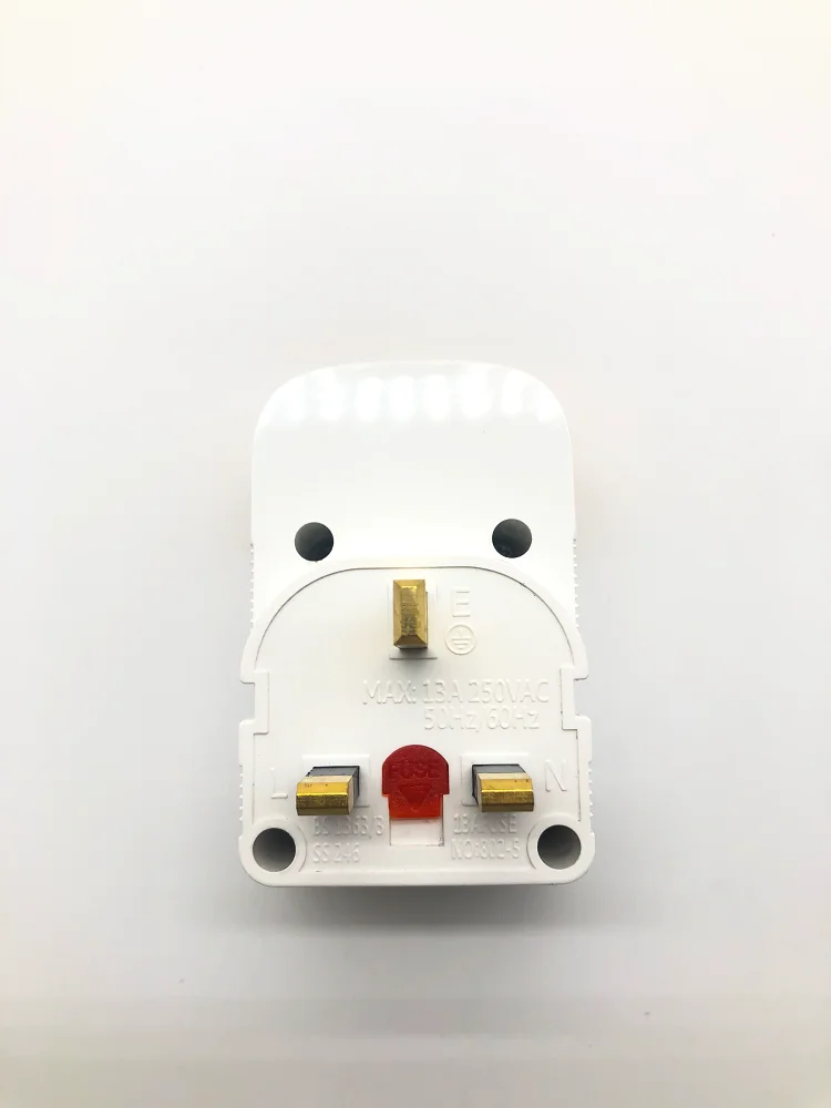 Multi Three plugs UK BS 1363/3 and CB certificate GCC Gmark Power Supplies Adapters With full copper pins