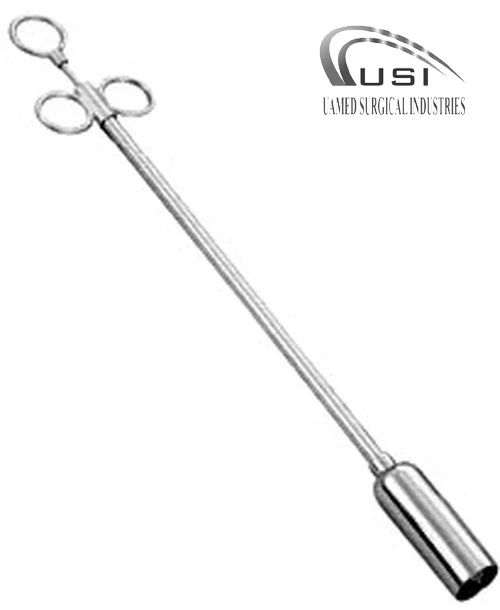 Bolus Gun Balling Gun Bolus Applicator Metal Bolus Gun with Rubber Cap 35 mm 38 mm veterinary instruments by UAMED SURGICAL