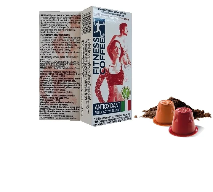 Private label, natural herbal coffee that enriches your body & mind, capsules compatible Nespresso in boxes of 10 capsules