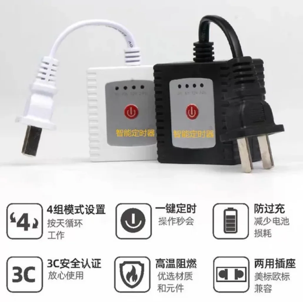 Simple Intelligent Timer  Automatically Turn On Off Electrical Appliances 24 Hours  Plug-in Timing Socket Time Controller
