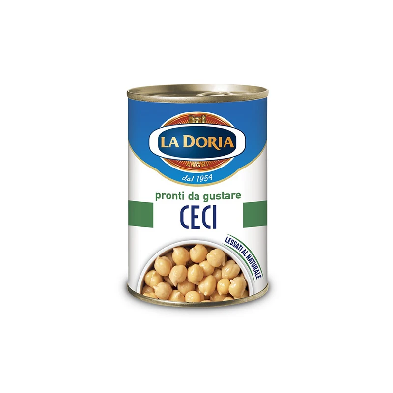 High Quality Made In Italy La Doria Chick peas in easy-open cans 24x400g For Export