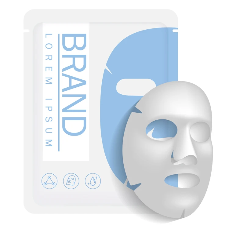 Anti aging firming anti wrinkle Wood pulp fiber airlaid paper facial mask customized OEM Private label cosmetics face sheet mask