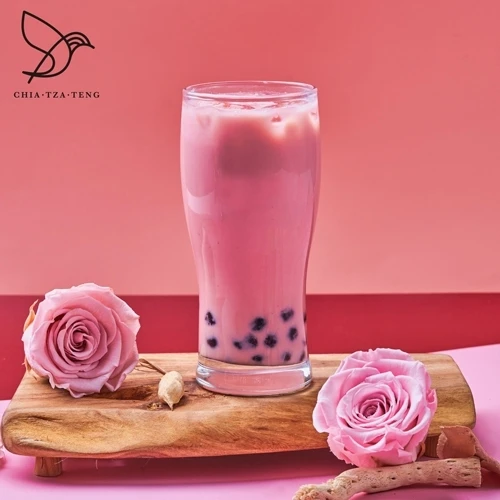 Молочный чай с ароматом розы