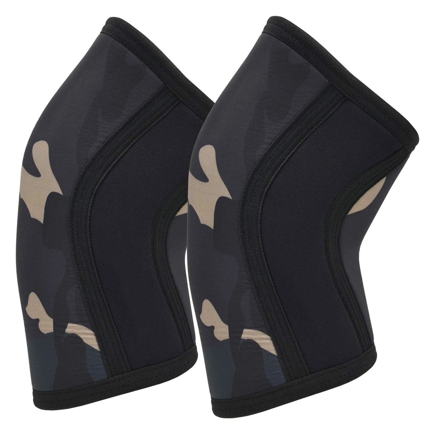 Knee Sleeves 1 Pair 7mm Thick Compression Knee Braces Offer Perfect Support for Squats Weightlifting Power lifting Training