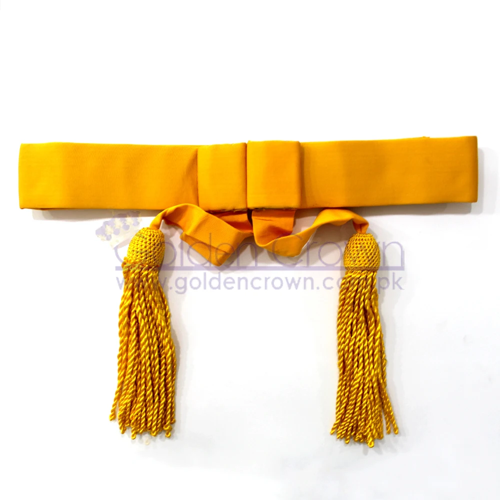 Пояс в британском стиле желтого цвета | Церемониальные поясные пояса | Пояс в стиле милитари