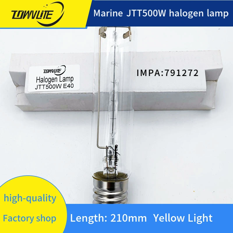 Marine lighting installation IMPA:791272 Marine halogen lamp  high quality long Life 220-240V 50/60Hz  JTT500W E39/E40
