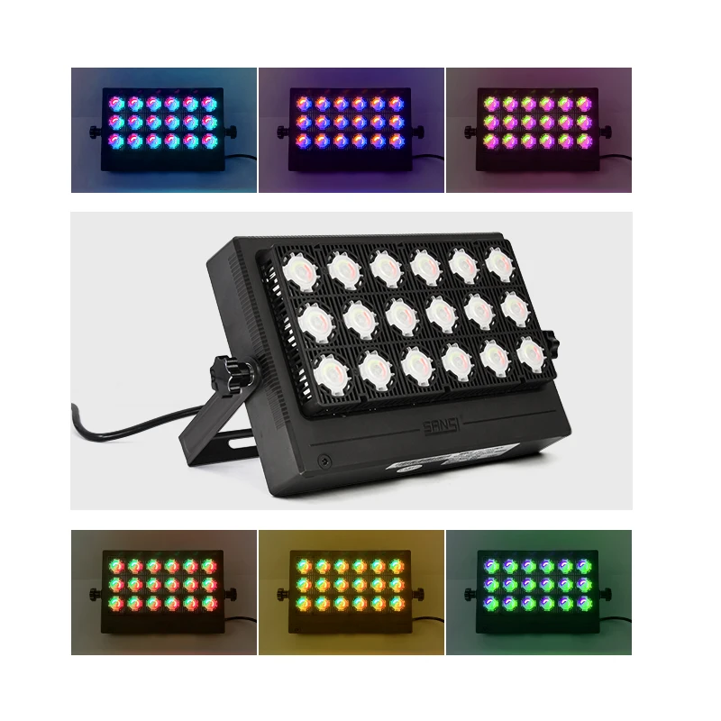 Праздничный Светодиодный прожектор RGB с дистанционным управлением для наружного и внутреннего освещения 50